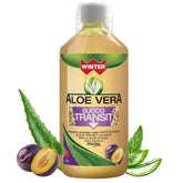 Winter - Aloe Vera da Bere Transit con Psillio e Prugna – Succo Naturale Senza Aloina