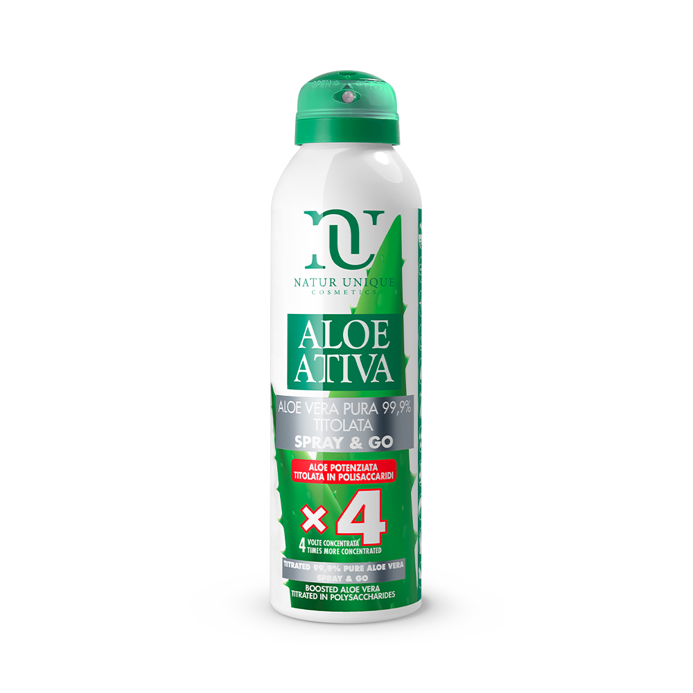 Aloe Vera Pura Spray&GO 99,9% Creme corpo idratanti Natur Unique