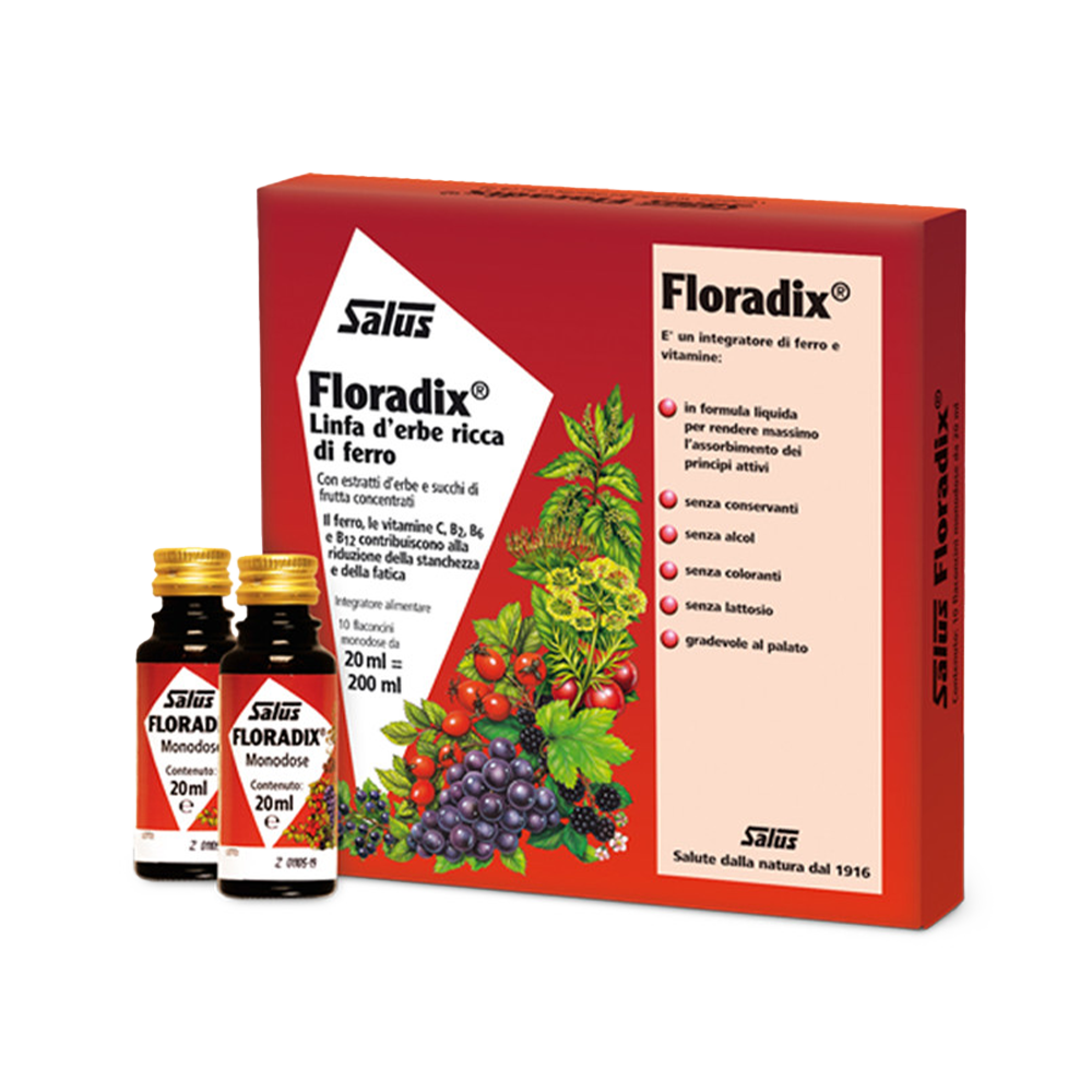 Salus Floradix® Flaconcini Monodose Integratori alimentari Salus
