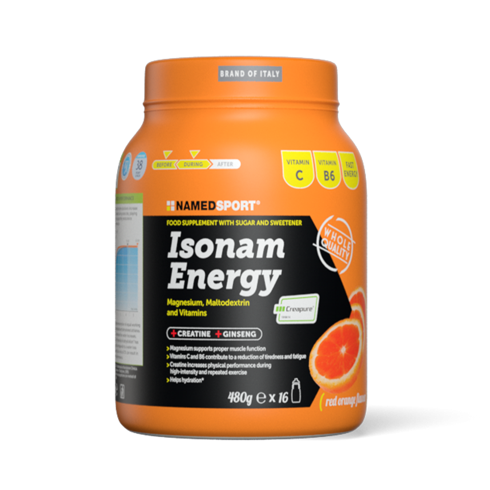 Isonam Energy Orange 480 g Integratori per lo sport Named Sport