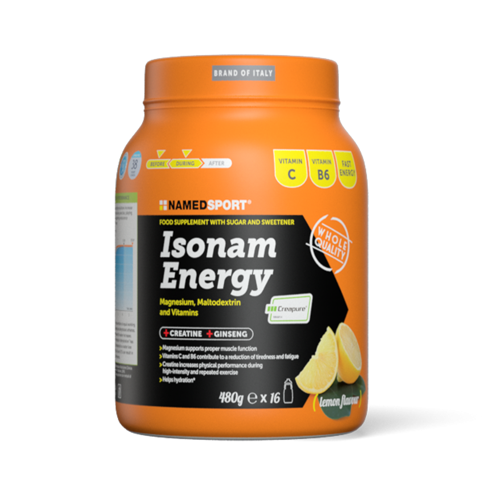 Isonam Energy Lemon 480 g Integratori per lo sport Named Sport