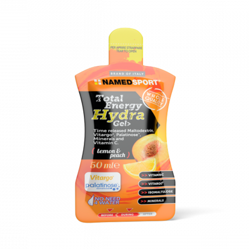 Total Energy Hydra Gel Lemon&Peach 50ml Integratori per lo sport Named Sport