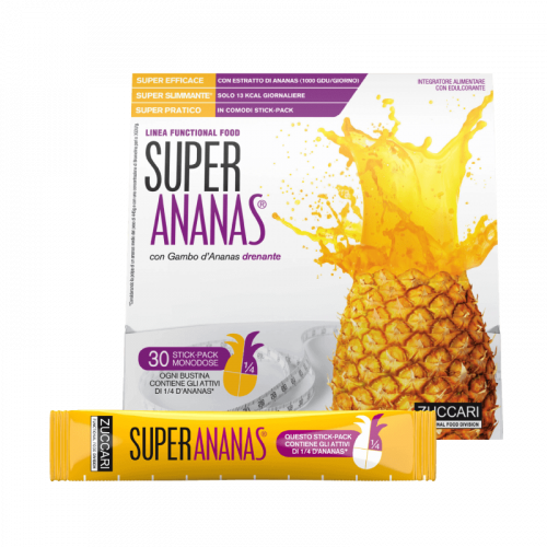 Super Ananas 30 Stick Pack Drenaggio liquidi corporei Zuccari