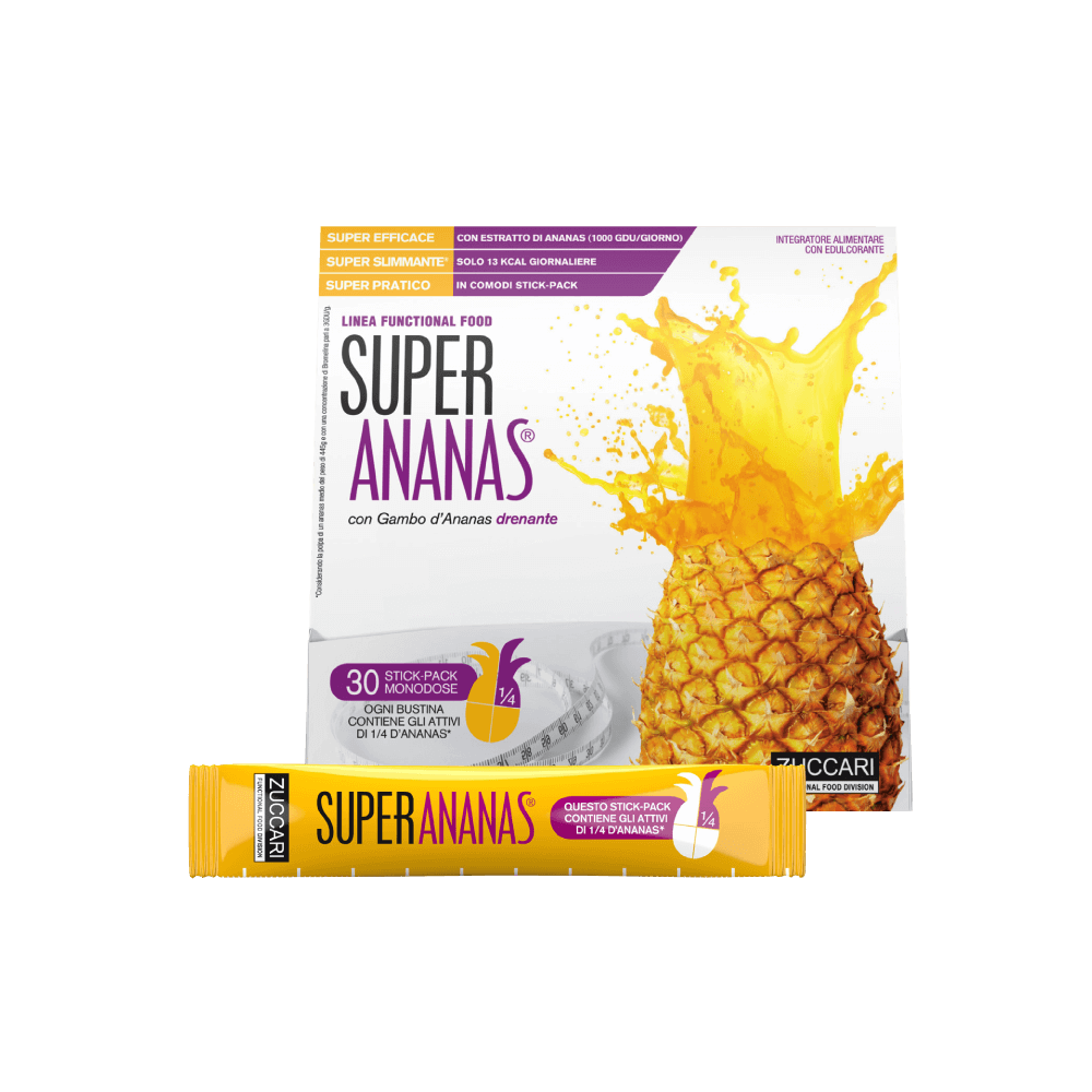 Super Ananas 30 Stick Pack Drenaggio liquidi corporei Zuccari