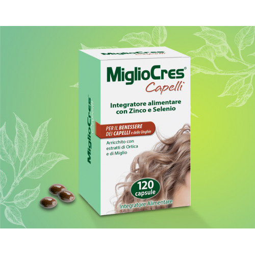 Migliocres Capelli 120 capsule Integratori alimentari Migliocres