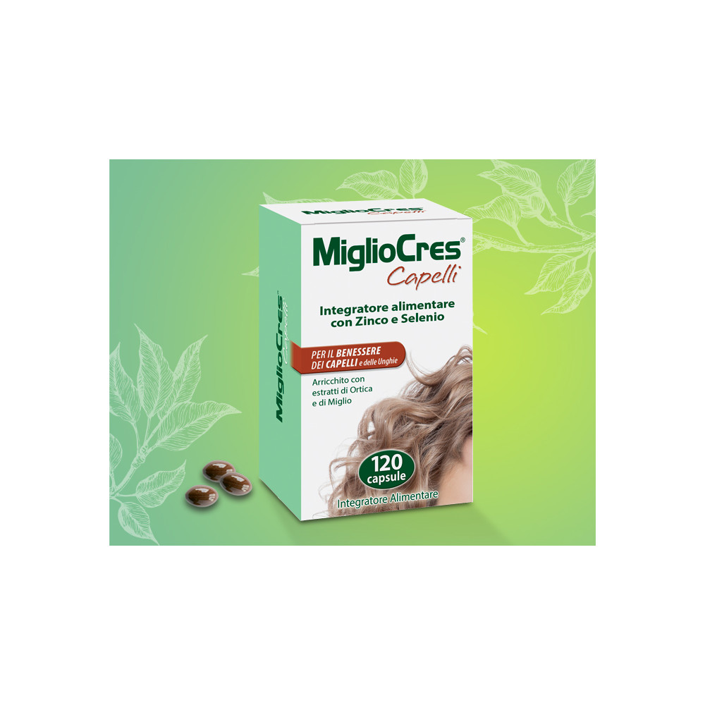 Migliocres Capelli 120 capsule Integratori alimentari Migliocres
