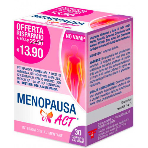 Menopausa ACT 30 compresse Integratori alimentari ACT