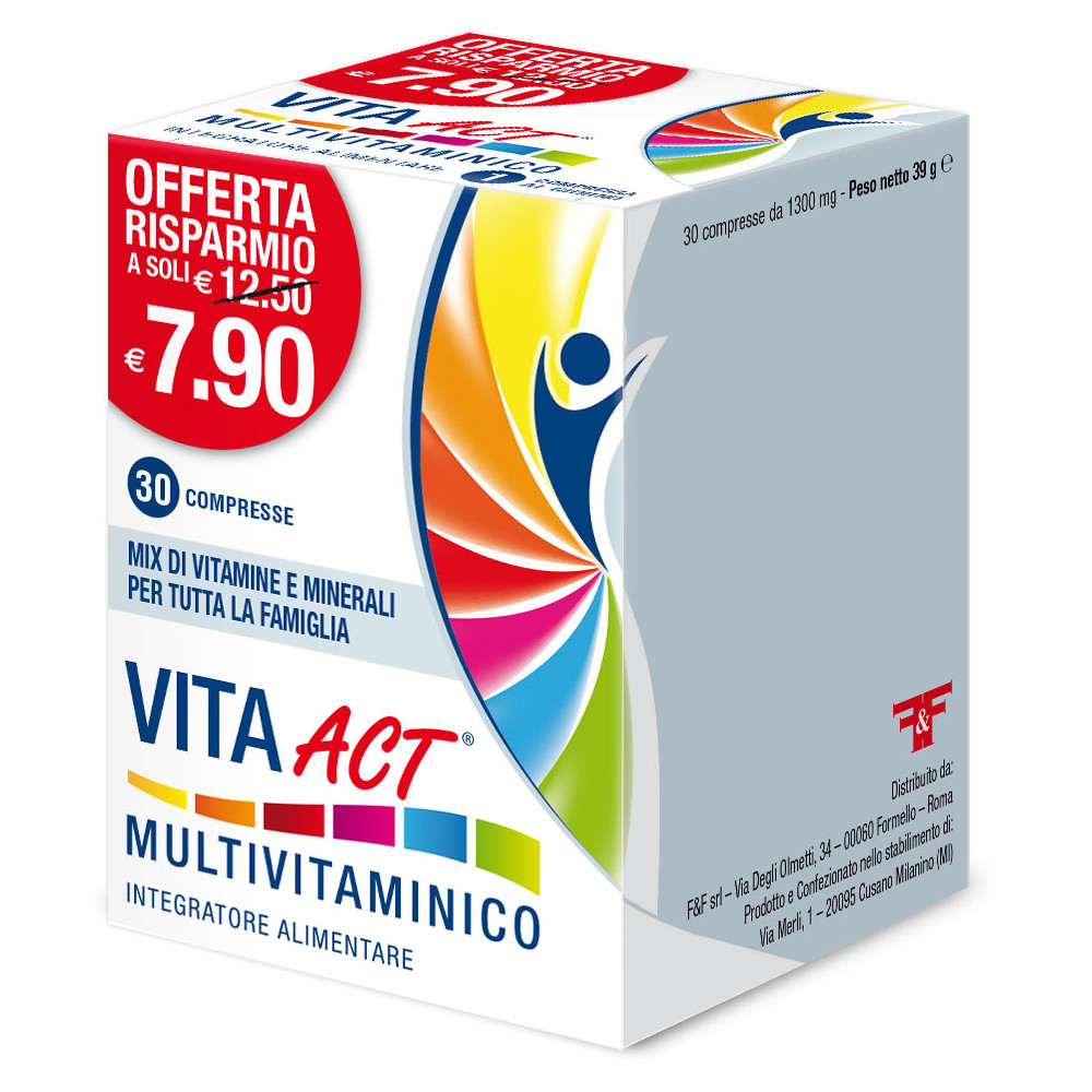 Vita ACT Multivitaminico 30 compresse Integratori alimentari ACT