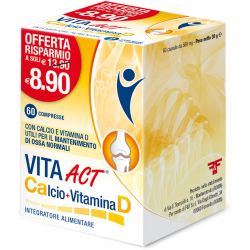Vita ACT Calcio + Vitamina D Integratori alimentari ACT