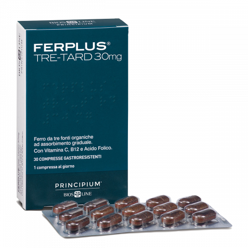 Biosline Principium FerPlus Tre-Tard 30mg Vitamine e Minerali Bios Line