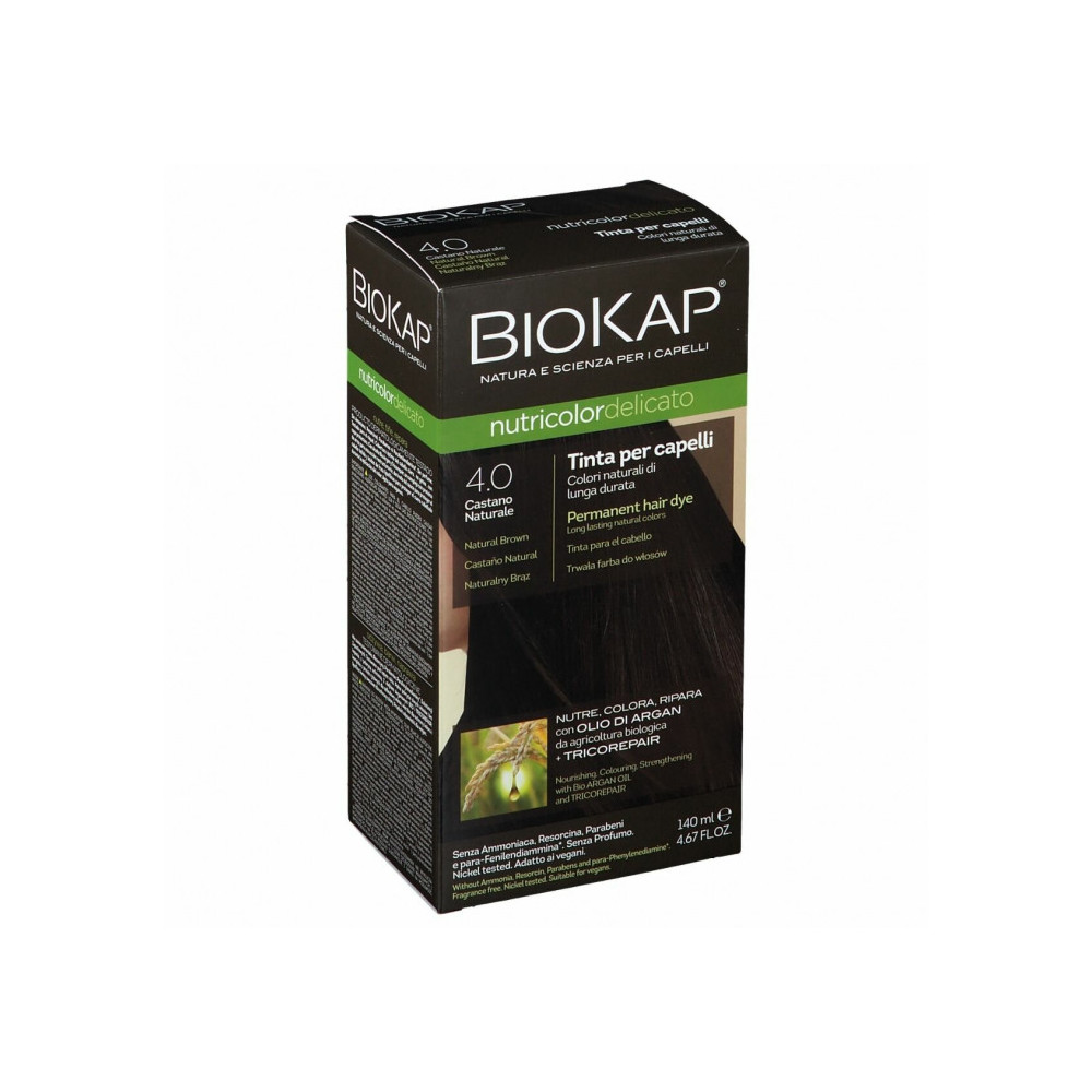 BioKap Nutricolor Delicato 4.0 Castano Naturale Tinta Capelli Colorazione Capelli Biokap