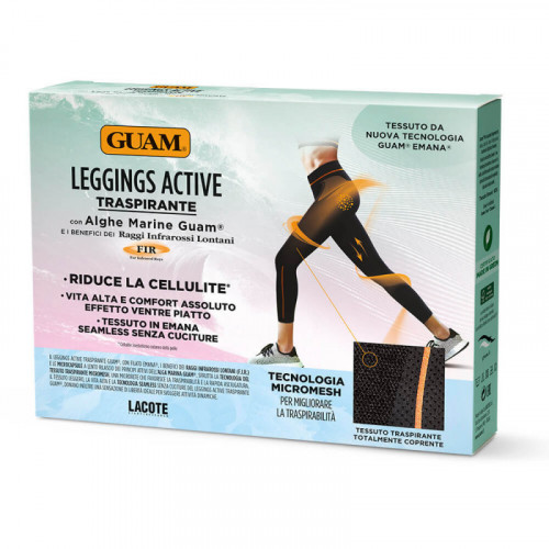 GUAM Leggings Active Nero Taglia S-M Benessere da indossare Guam
