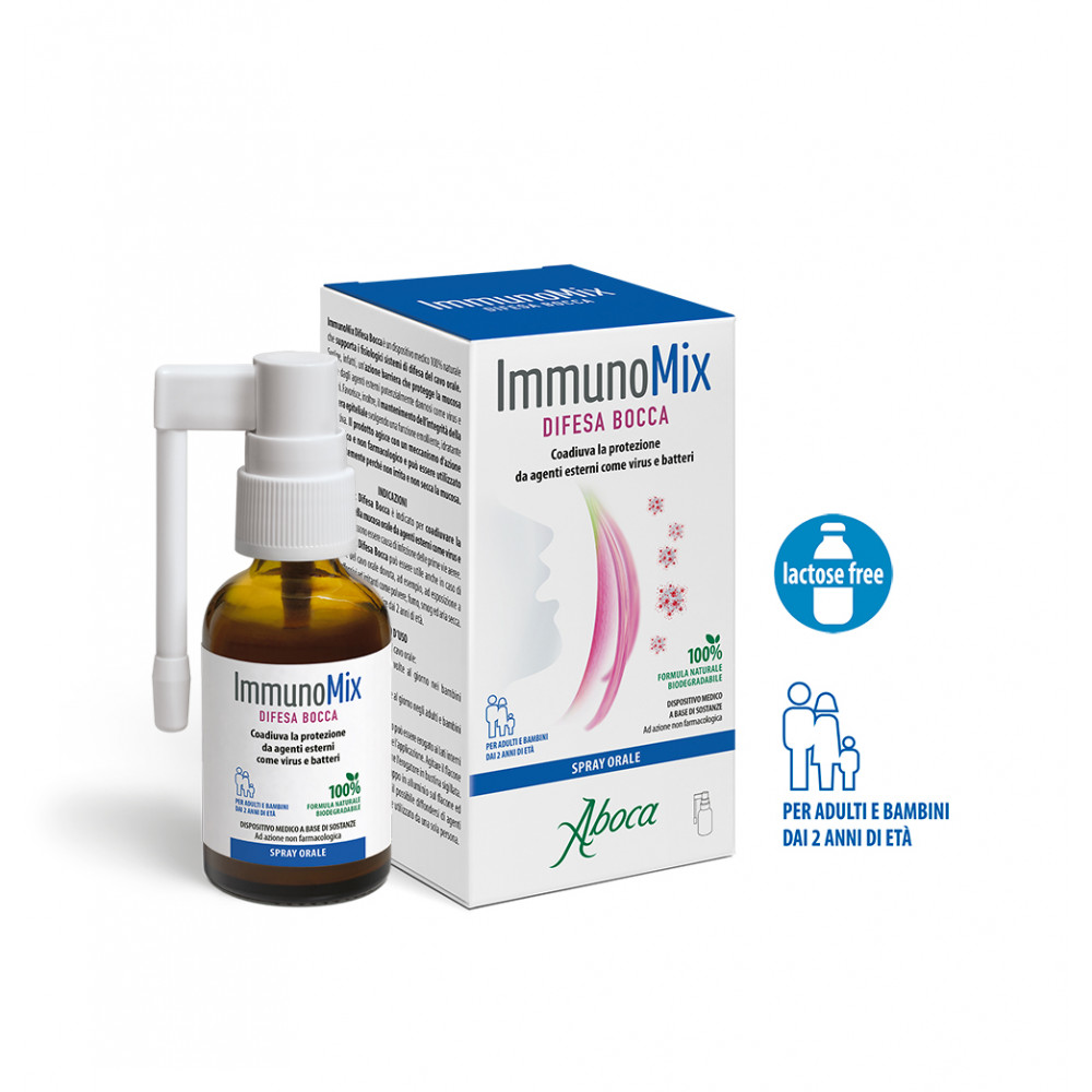 ABOCA Immunomix Difesa Bocca Spray Benessere vie respiratorie Aboca