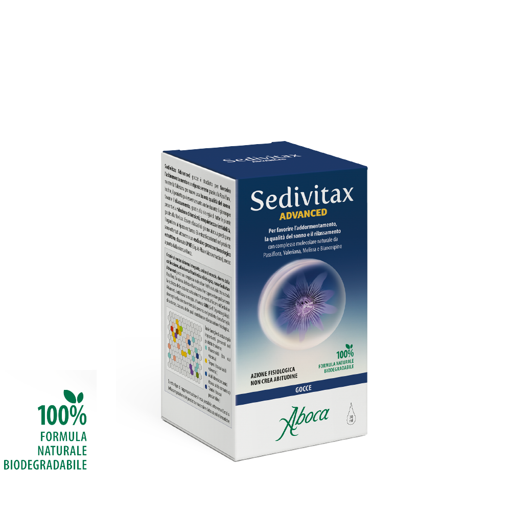 ABOCA Sedivitax Advanced Gocce 30 ml Rilassamento e riposo notturno Aboca