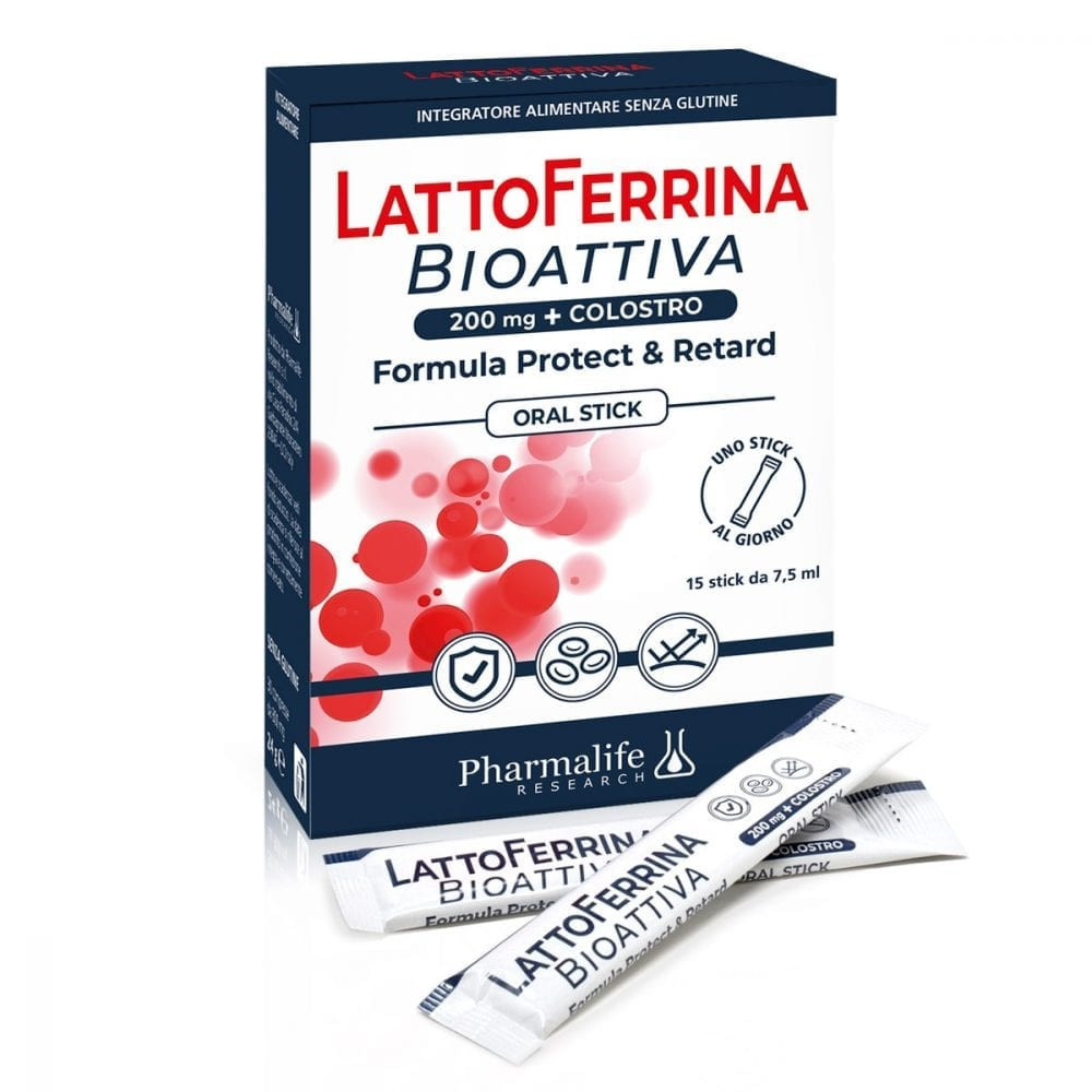 Pharmalife Lattoferrina Bioattiva Oral 15 Stick 200mg Difese immunitarie Pharmalife
