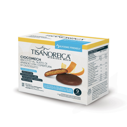 Tisanoreica Ciocomech Biscotti Arancia e Cioccolato Glycemic Friendly Mech Tisanoreica Mech Tisanoreica