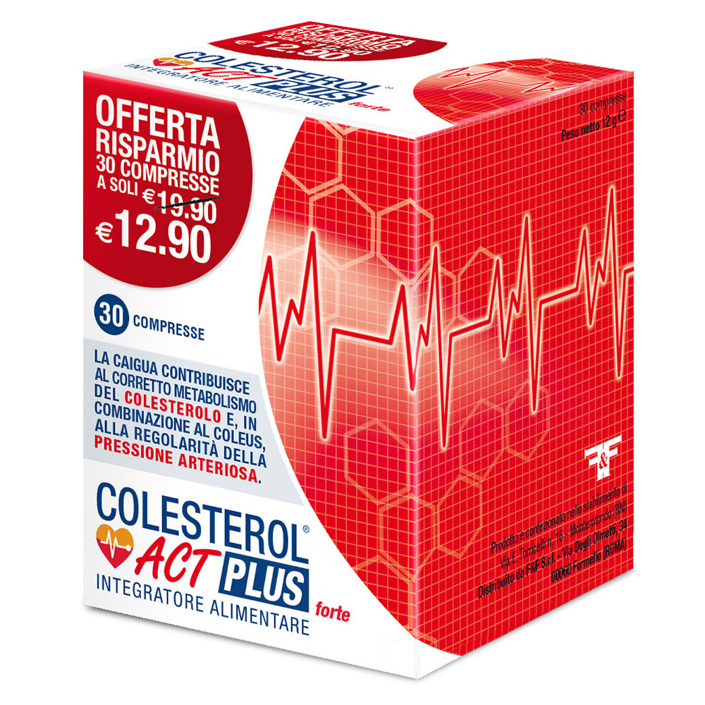 Colesterol ACT Plus Forte 30 compresse Integratori alimentari ACT
