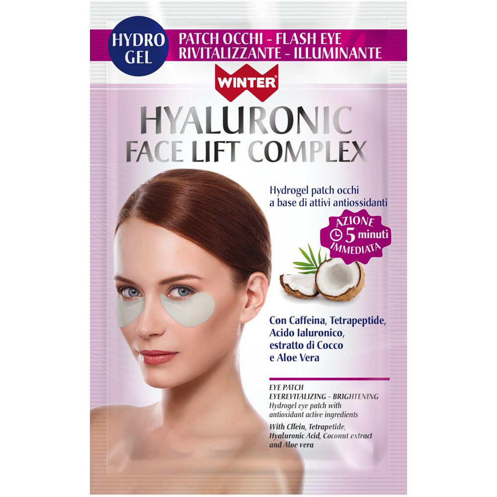 Maschera Hydro Gel Flash Eye Hyaluronic Face Lift Complex Maschere e patch per il viso Winter