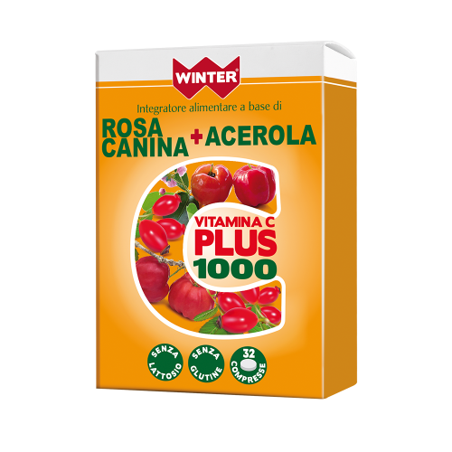 Vitamina C Plus 1000 Rosa Canina + Acerola Vitamine e Minerali Winter