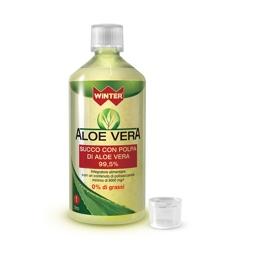 Winter Succo con Polpa di Aloe Vera 99,5% Regolarità intestinale Winter
