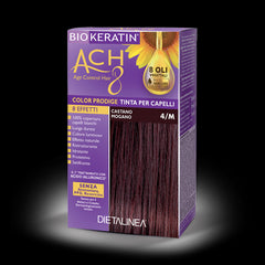 Tinta Capelli 4/M Castano Mogano Colorazione Capelli Biokeratin ACH8