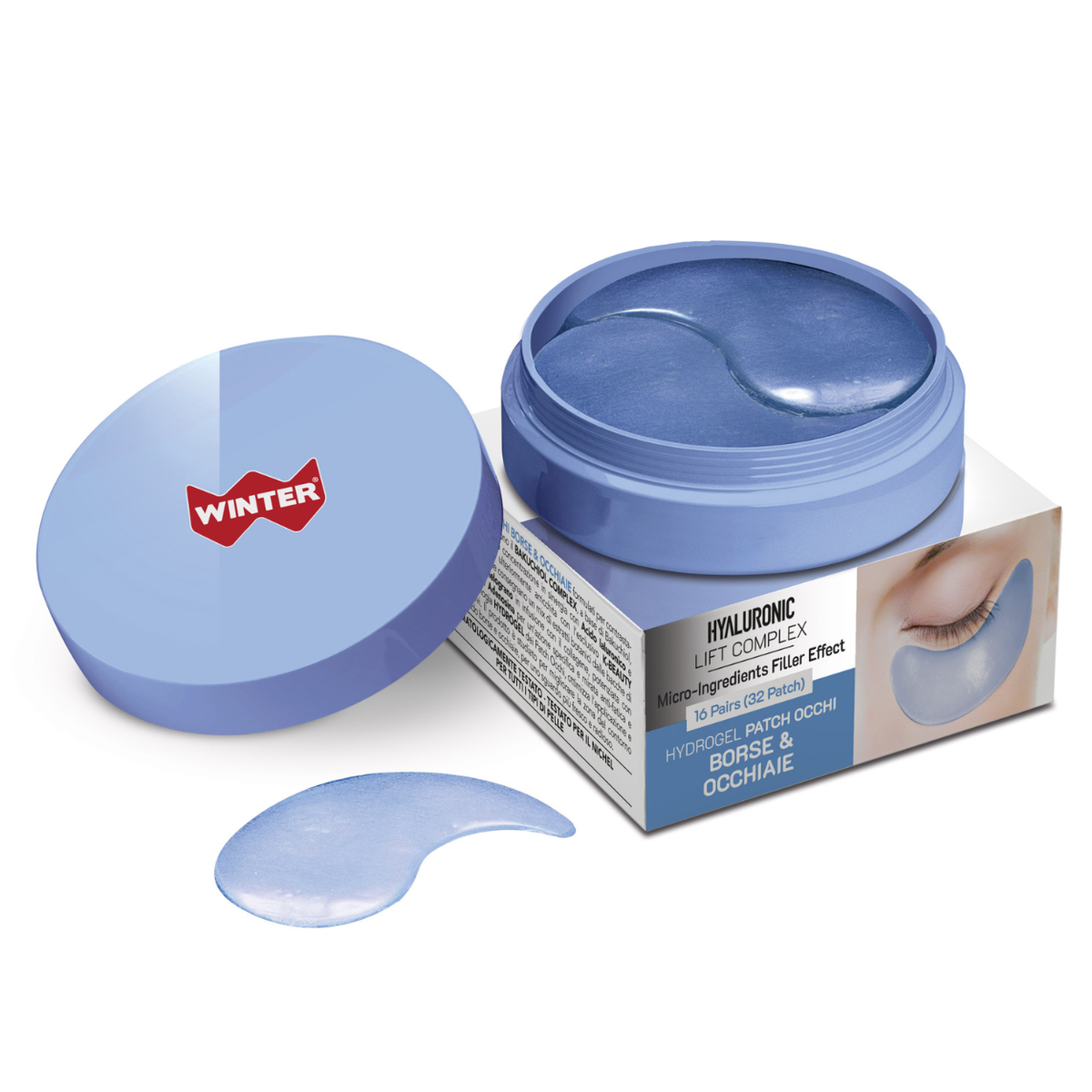 Hyaluronic Lift Complex Patch Occhi Hydrogel Borse & Occhiaie 16 Paia Winter