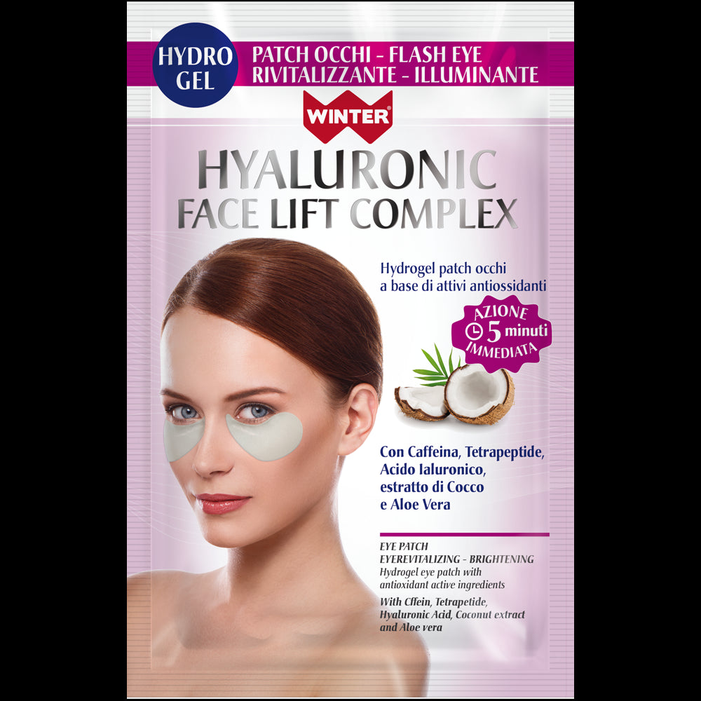 Maschera Hydro Gel Flash Eye Hyaluronic Face Lift Complex Maschere e patch per il viso Winter