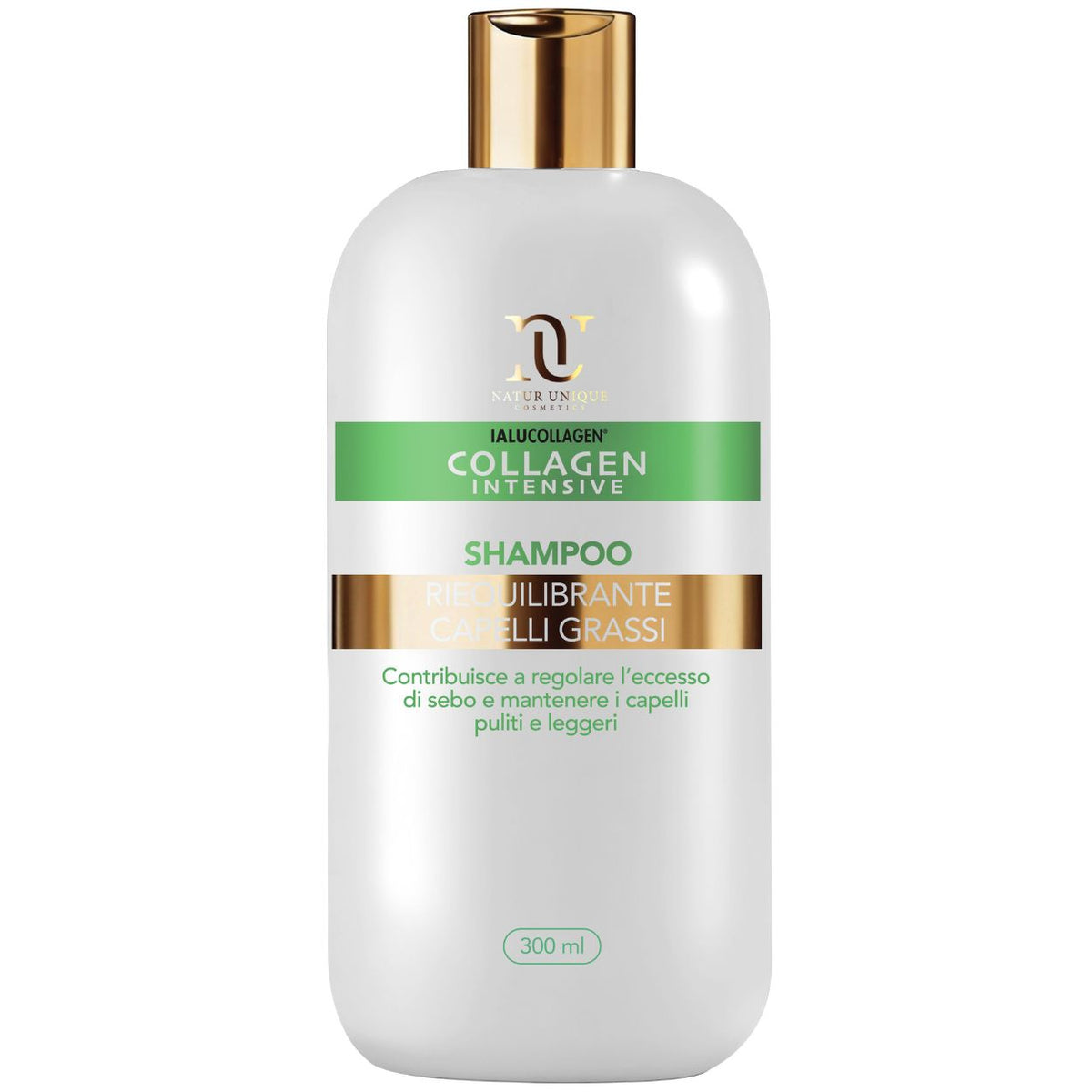 Shampoo Collagene Riequilibrante Capelli Grassi 300ml Natur Unique