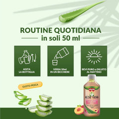 Winter - Aloe Vera da Bere Gusto Pesca – Succo Naturale Senza Aloina