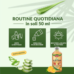 Winter - Aloe Vera da Bere Immuno C con Rosa Canina  e Acerola – Succo Naturale Senza Aloina