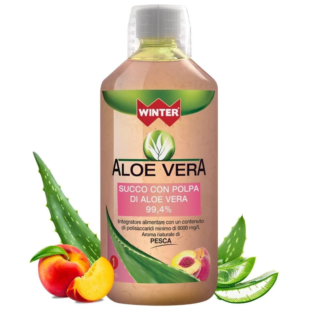 Winter - Aloe Vera da Bere Gusto Pesca – Succo Naturale Senza Aloina